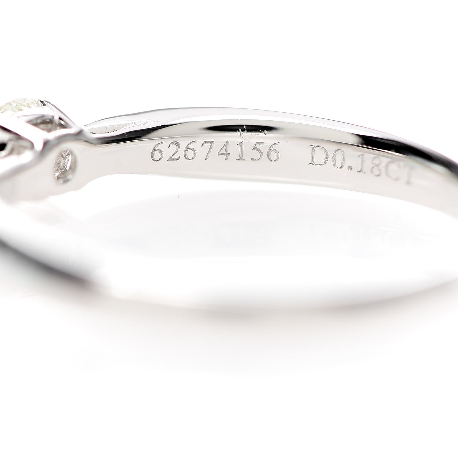 Tiffany Platinum Diamond .18ct Harmony Solitaire Engagement Ring 52 6 6 of 9