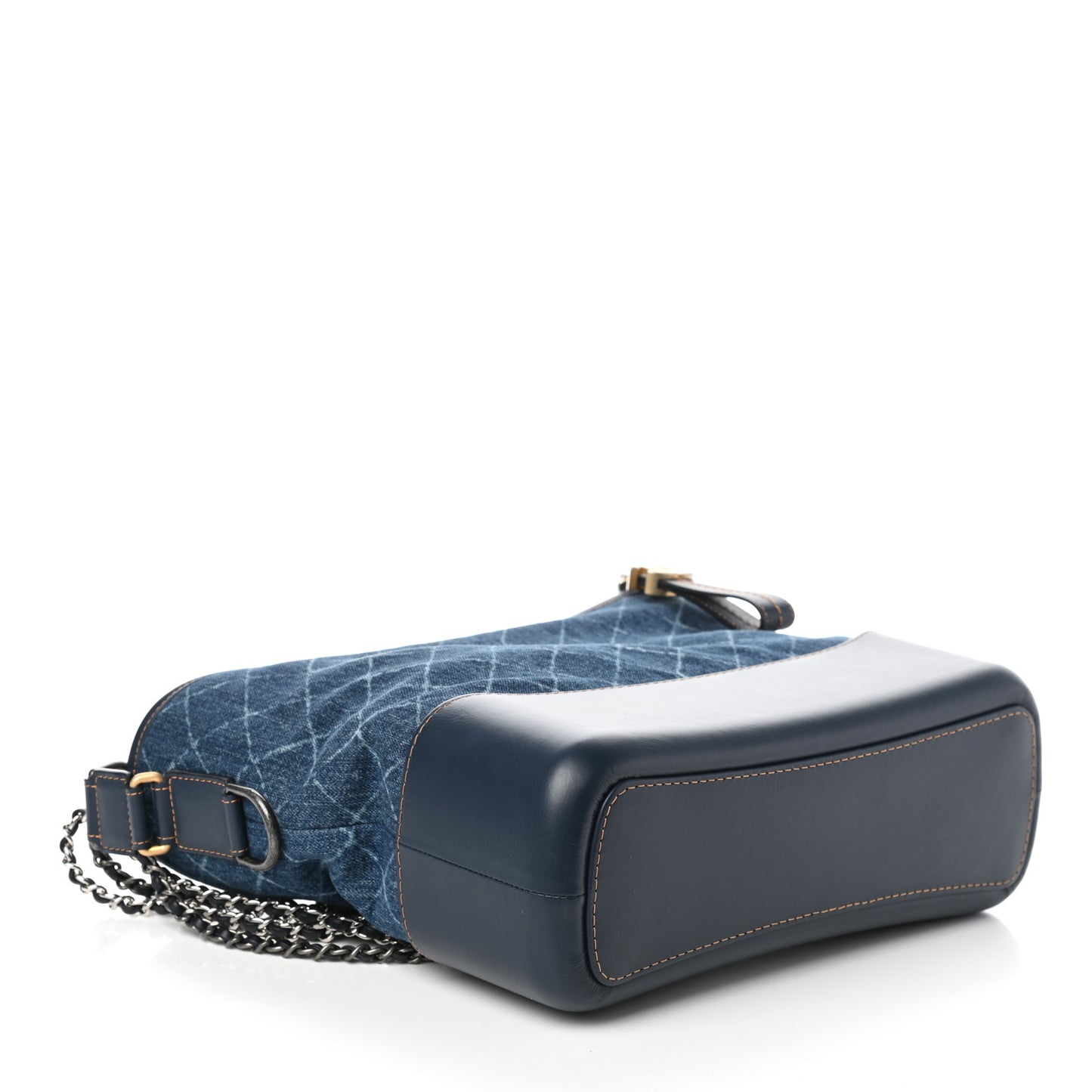 Denim Calfskin Medium Gabrielle Hobo Blue