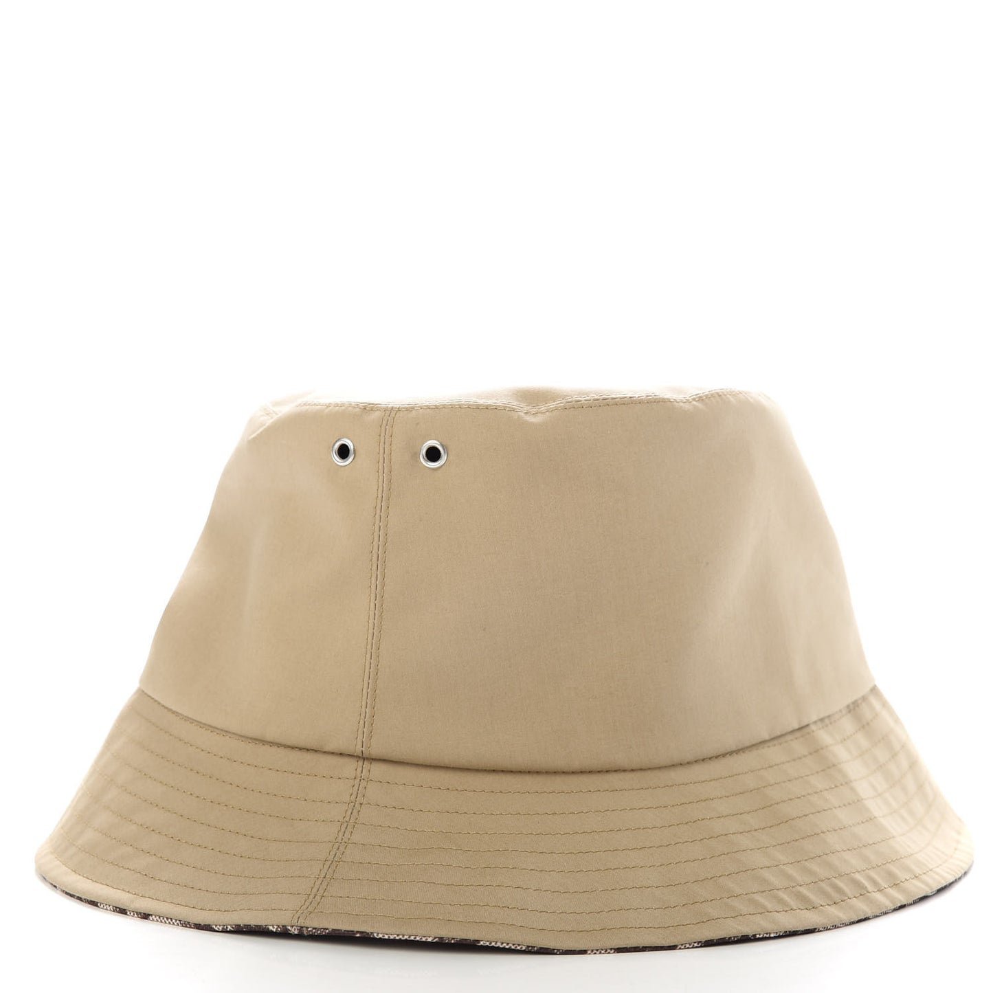 Polyester Cotton Oblique Teddy-D Brim Bucket Hat 57 Beige