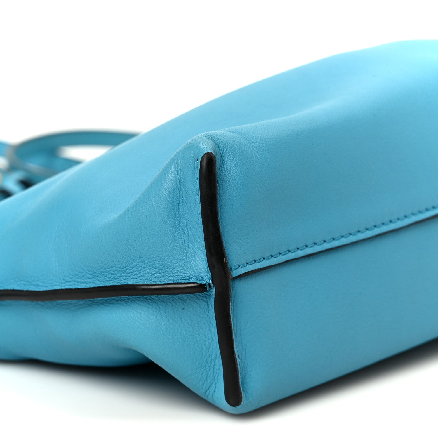 Loewe Nappa Flamenco Mini Knot Bag Turquoise 8 of 9