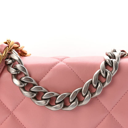 Chanel Lambskin Quilted Medium Chanel 19 Flap Light Pink 8 of 10