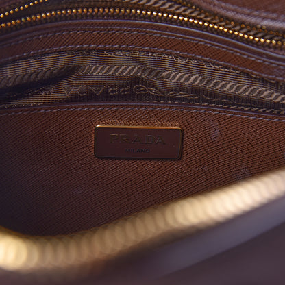 Prada Saffiano Lux Medium Promenade Tote Cacao 7 of 10
