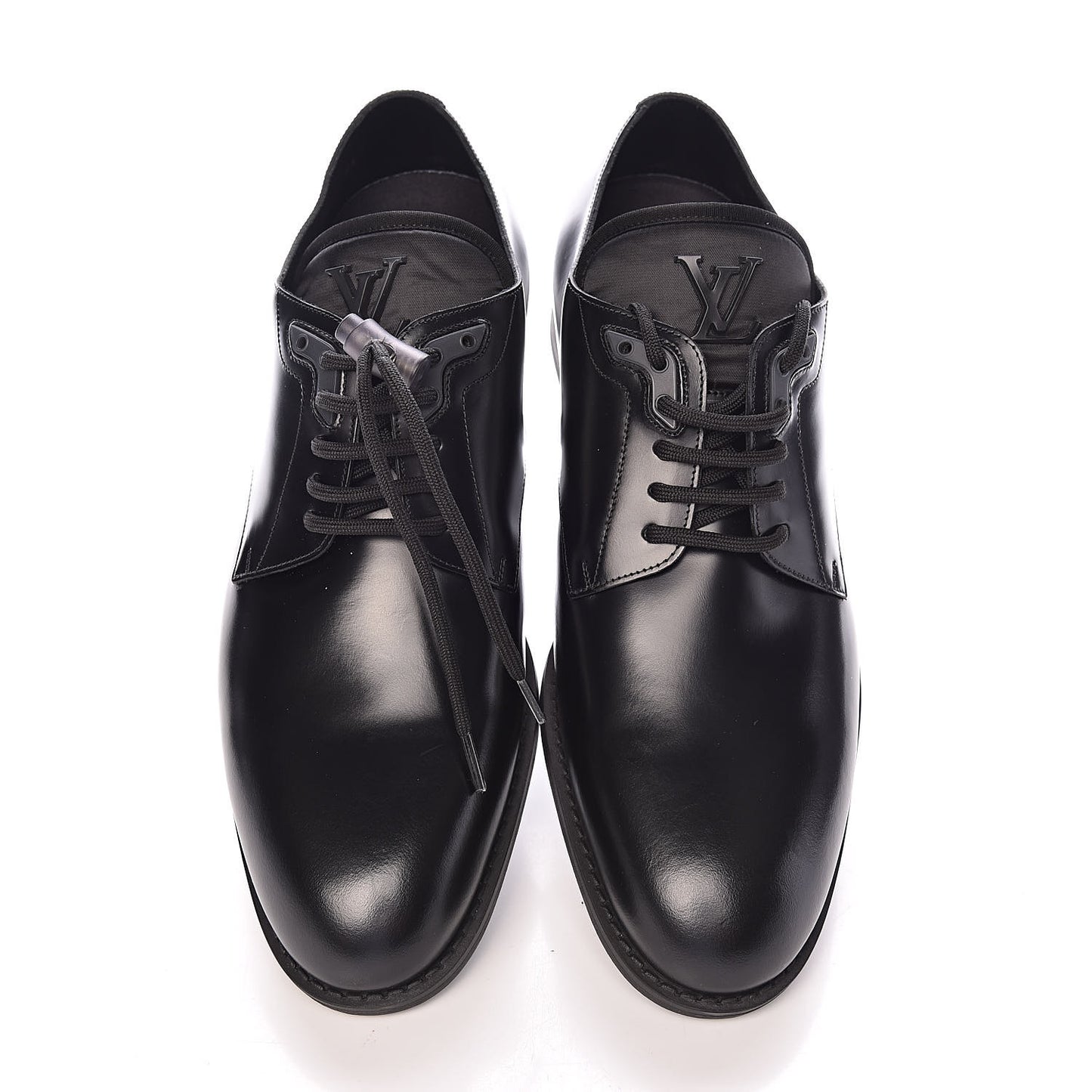 Lambskin Mens Derby Shoes 6.5 Black