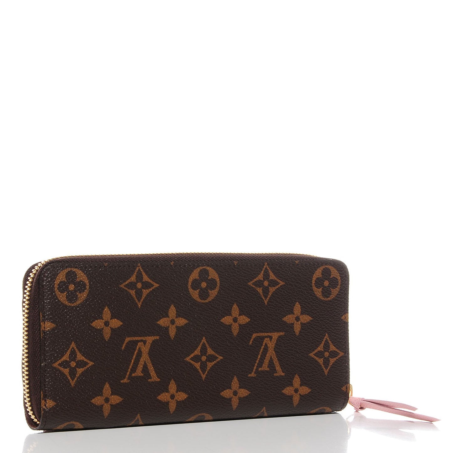 Monogram Clemence Wallet Rose Ballerine