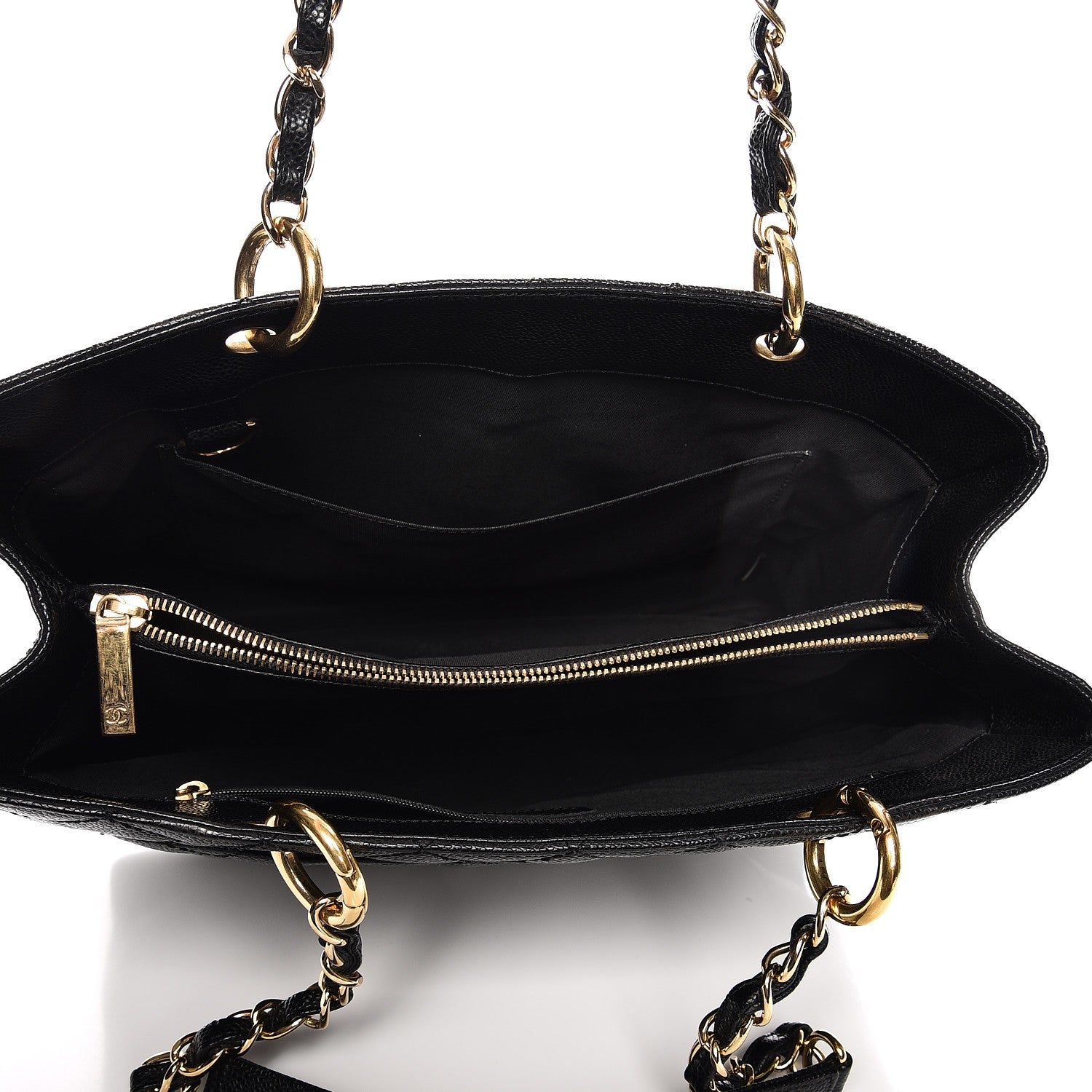 Chanel Caviar Quilted Grand Shopping Tote GST Black 5 of 9
