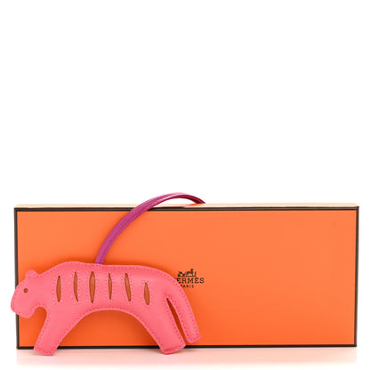 Hermes Milo Lambskin Rooroo Bag Charm Rose Azalee Pain D'Epice Rose Poupre 5 of 5