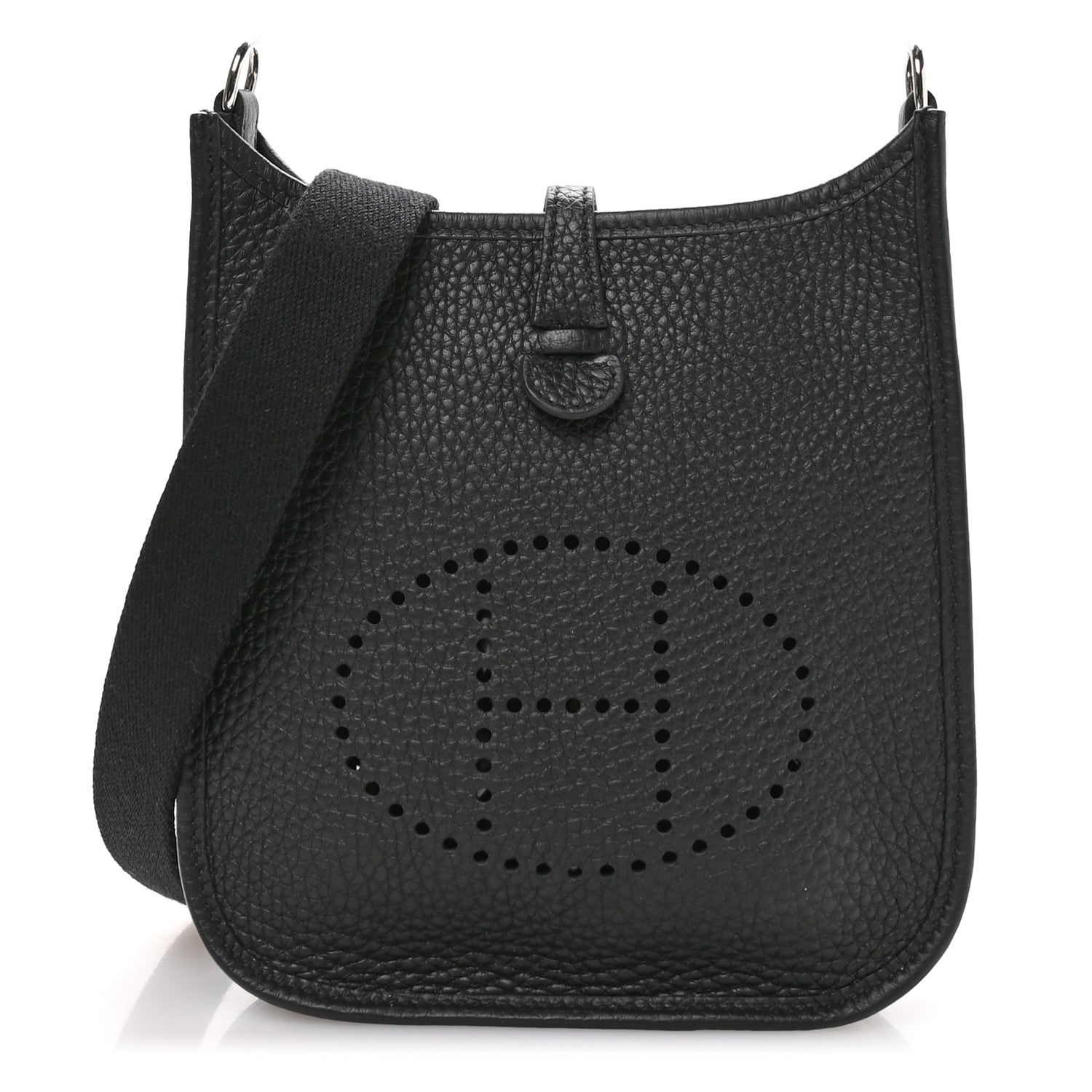 Hermes Taurillon Clemence Amazone Evelyne TPM Black 1 of 11