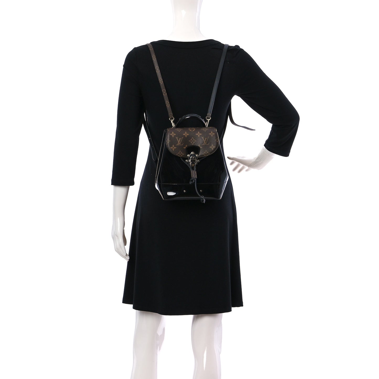 Patent Monogram Hot Springs Backpack Black