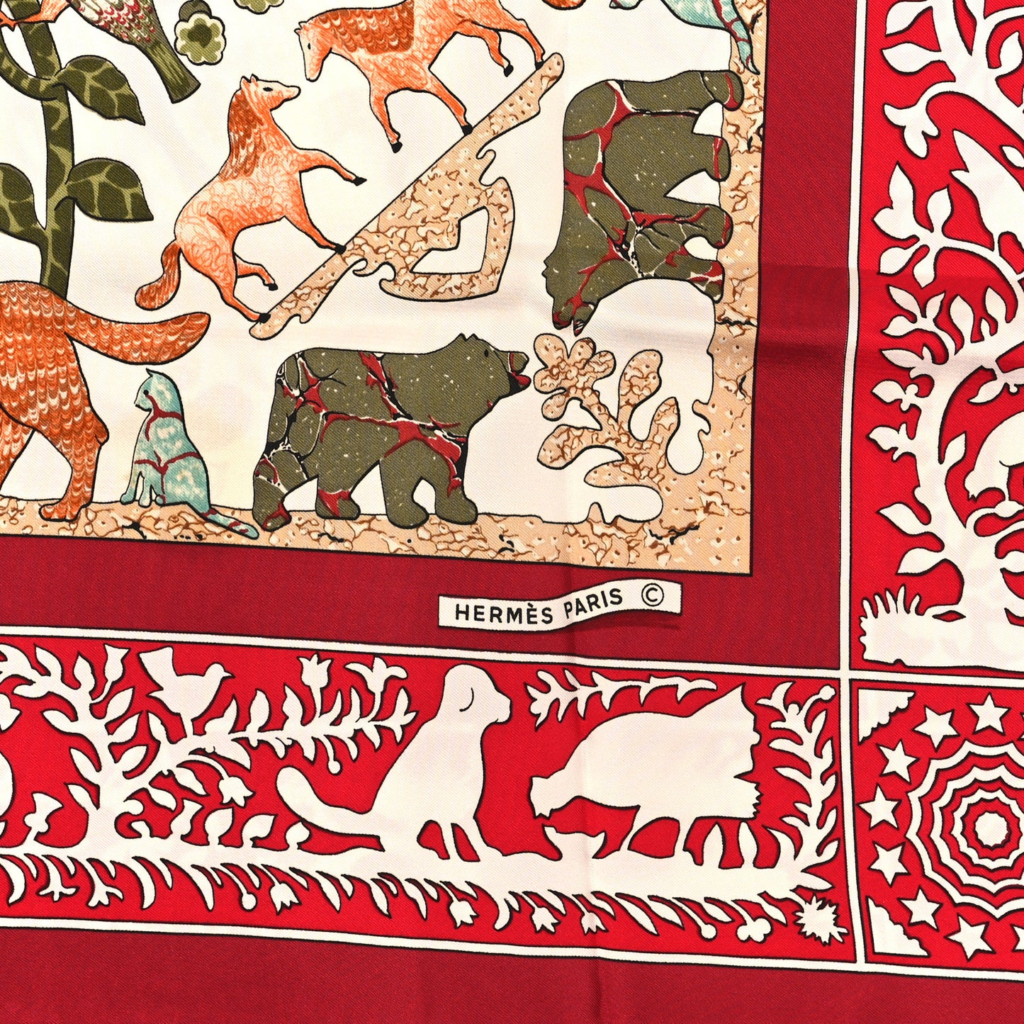Silk Early America Scarf 90