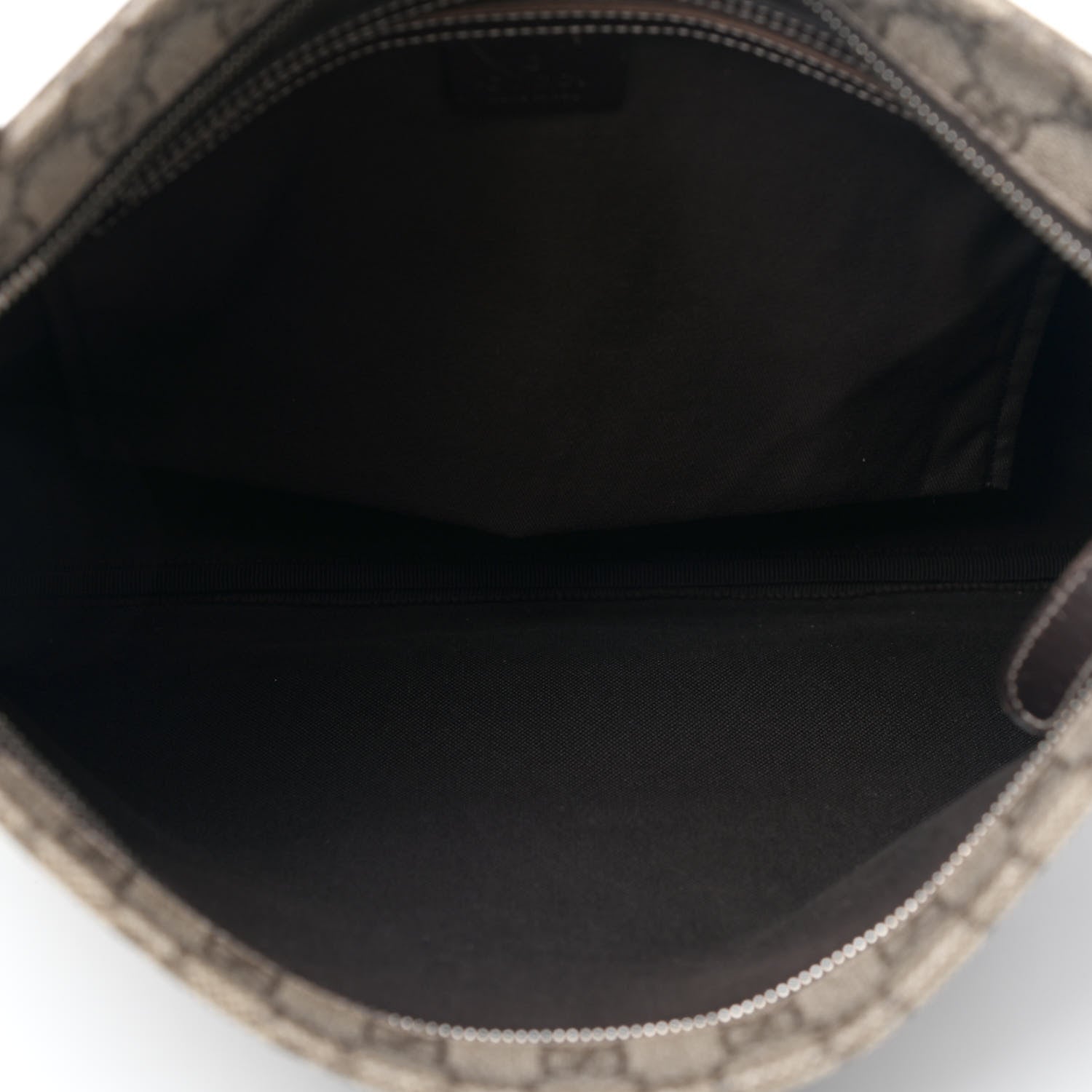 Gucci GG Supreme Monogram Medium Flat Messenger Bag Dark Brown 4 of 4