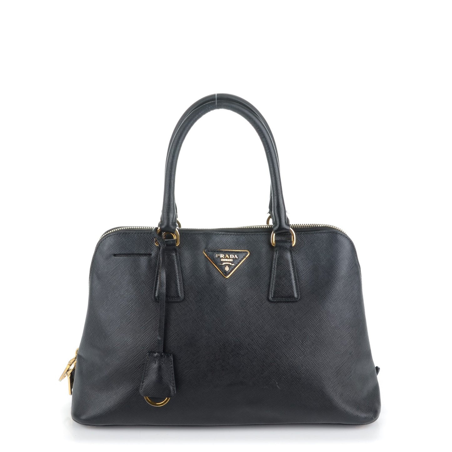 Saffiano Lux Medium Promenade Tote Black
