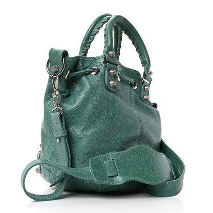Balenciaga Agneau Giant 12 Silver Hardware Mini Pompon Sauge 4 of 11