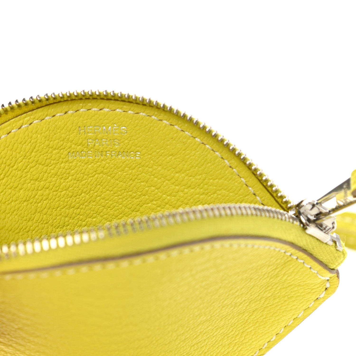 Hermes Chevre Mysore Tutti Frutti Citron Clutch Lime 5 of 7