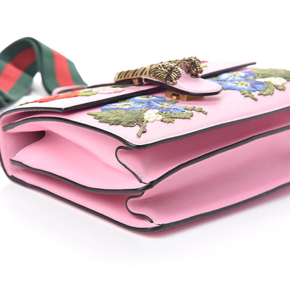 Gucci Calfskin Bamboo Web Embroidered Medium Dionysus Top Handle Bag Pink 8 of 9