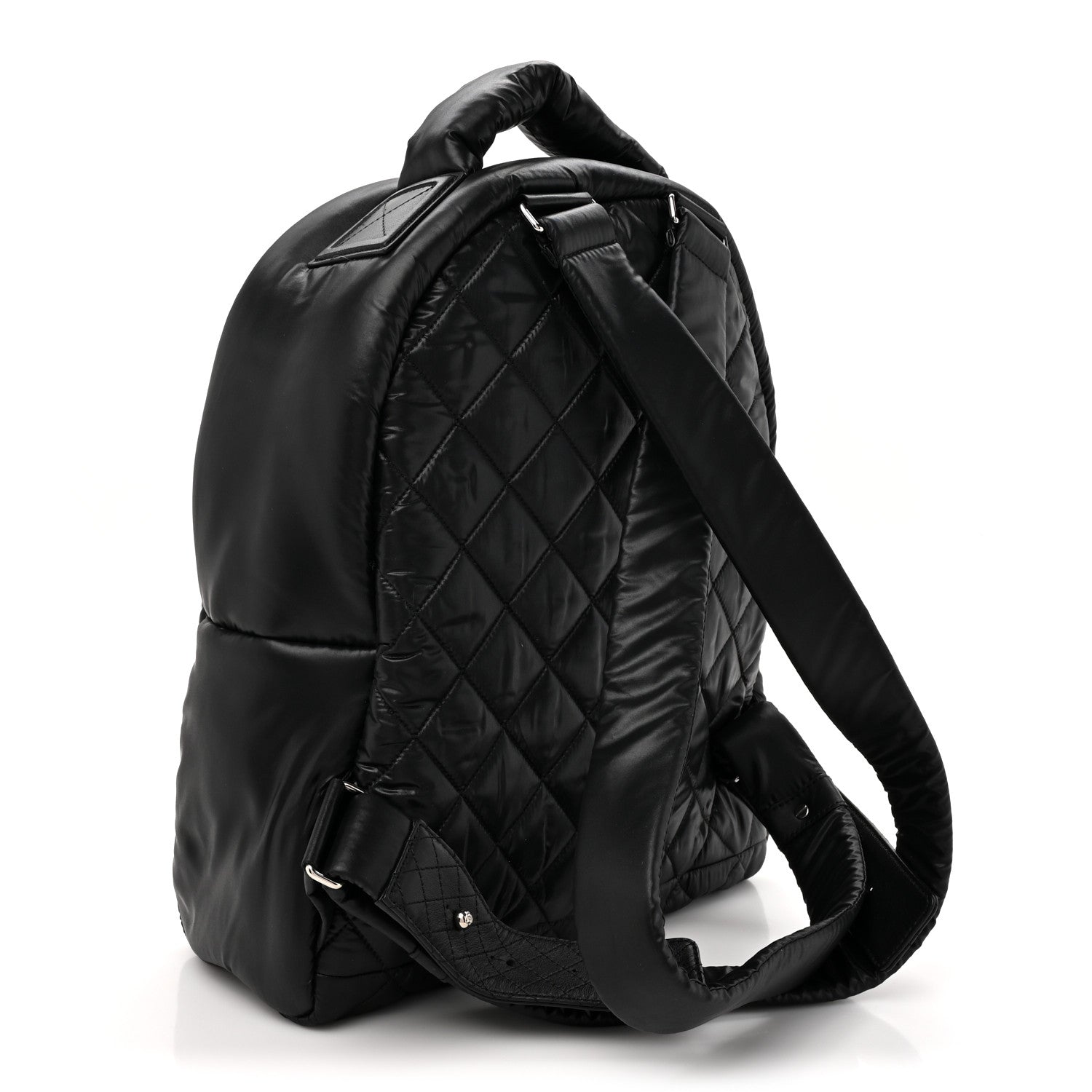 Chanel Nylon Quilted Coco Cocoon Backpack Black 3 of 10