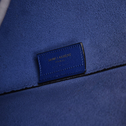 Saint Laurent Calfskin Large Shopping Tote Ultramarine 7 of 14