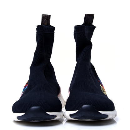 Louis Vuitton Stretch Fabric Aftergame Wave Sneaker Boots 38.5 Black 2 of 5