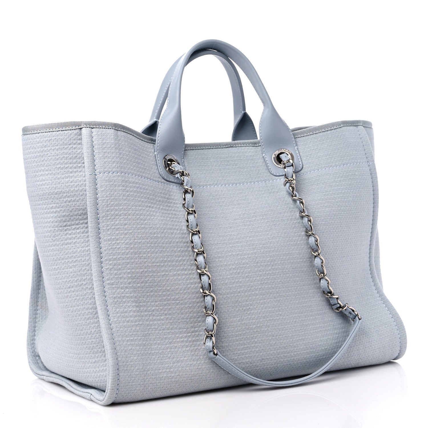 Chanel Mixed Fibers Medium Deauville Tote Grey 3 of 13