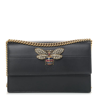 Gucci Calfskin Queen Margaret Chain Wallet Black 1 of 9