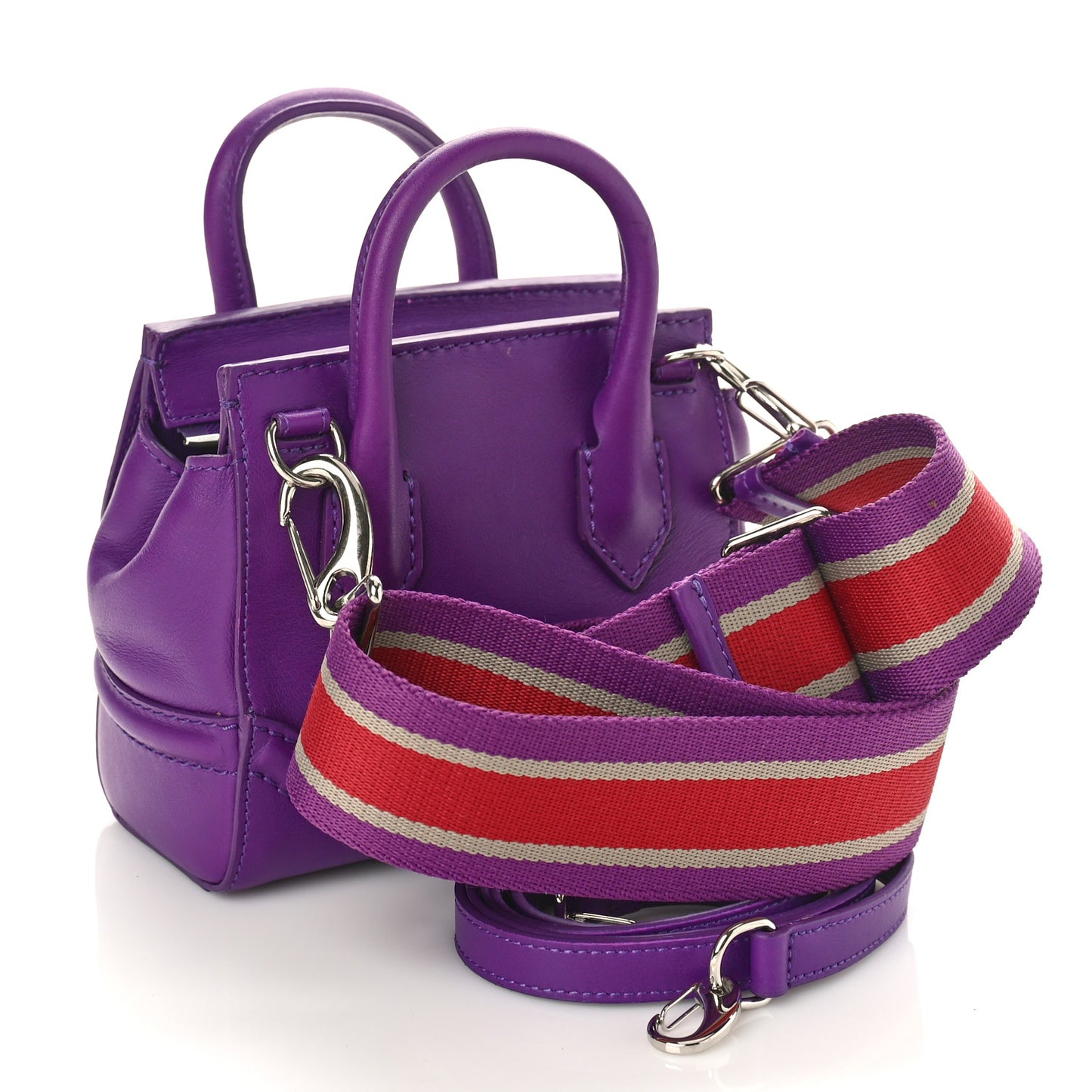 Calfskin Small Palazzo Empire Bag Purple