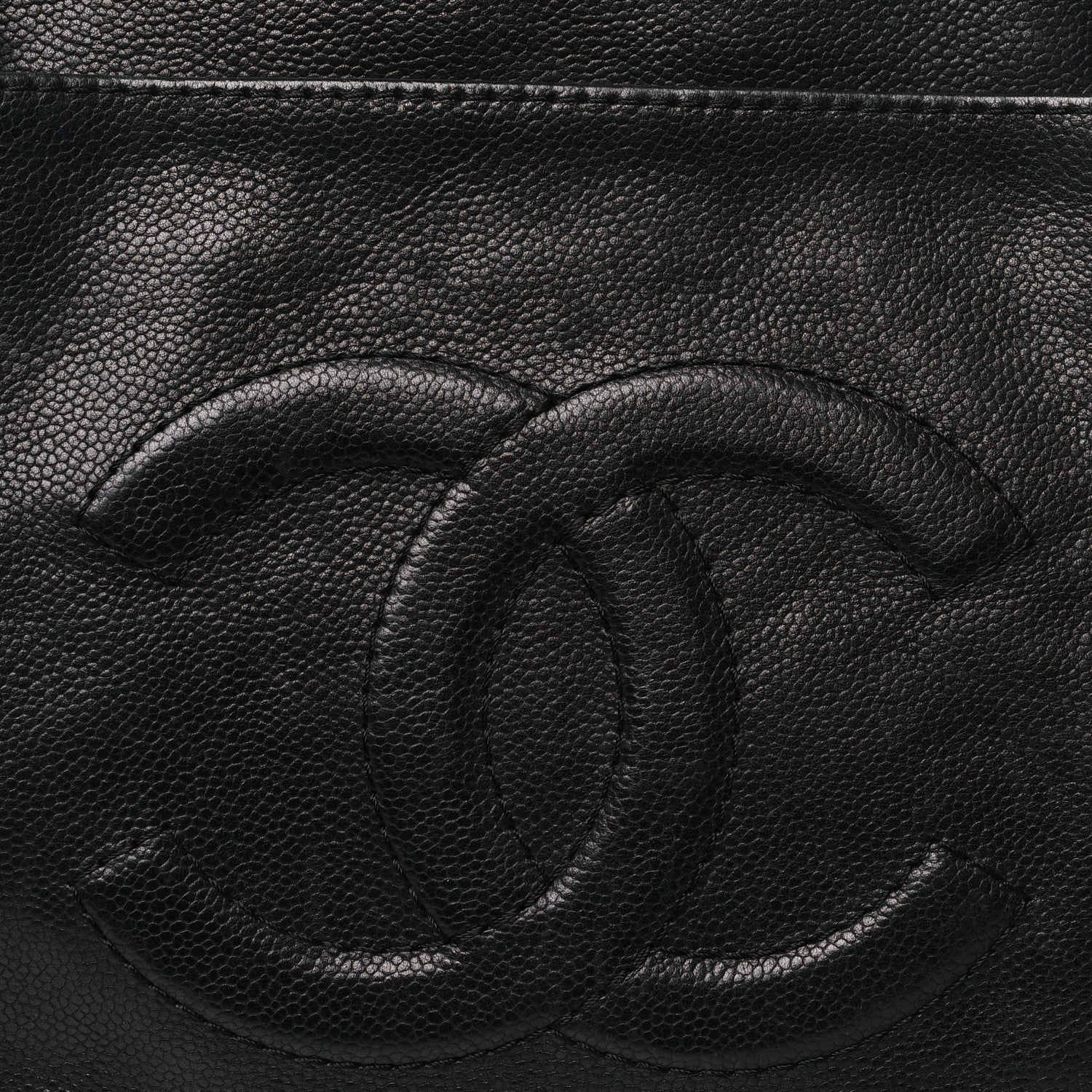 Chanel Caviar Large CC Tuck Tote Black 8 of 10