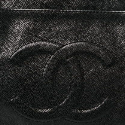 Chanel Caviar Large CC Tuck Tote Black 8 of 10
