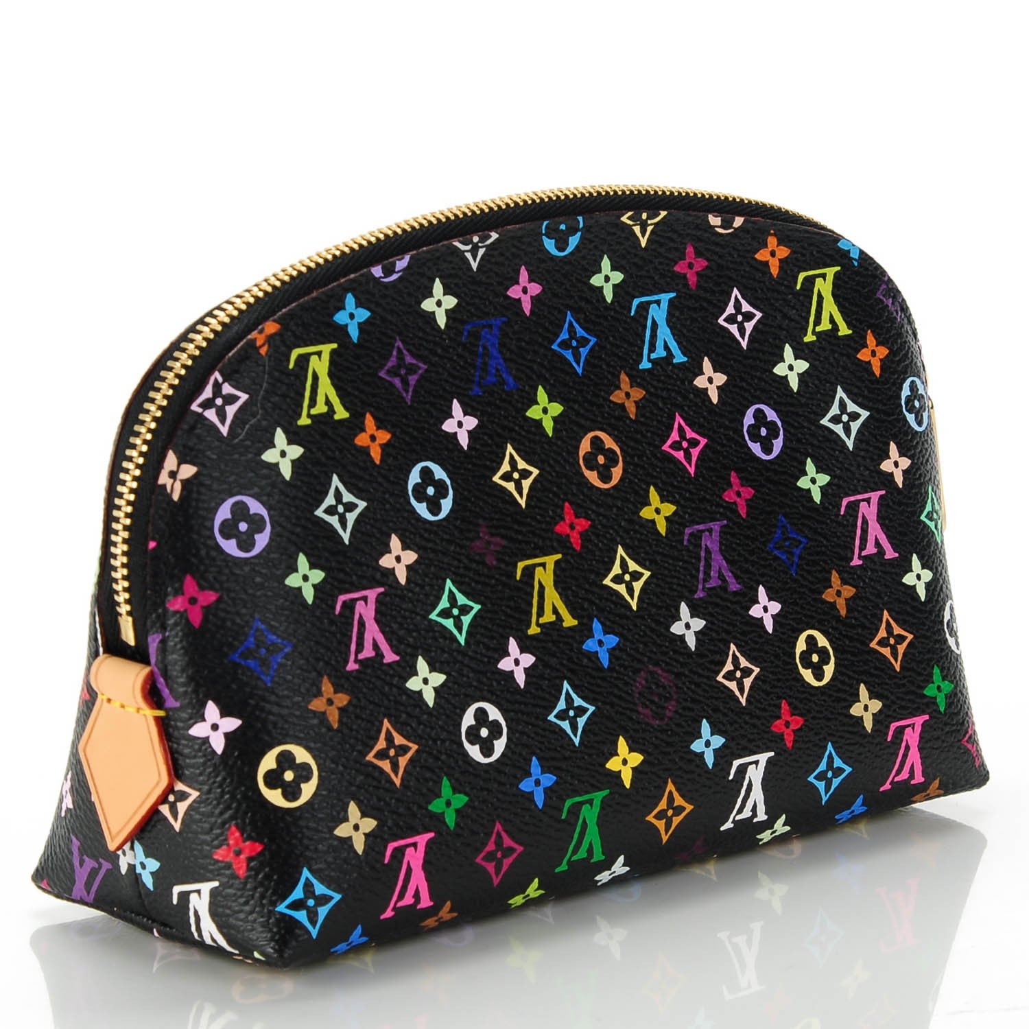 Louis Vuitton Monogram Multicolor Cosmetic Pouch Black Grenade 3 of 7