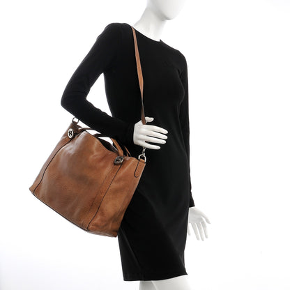 Gucci Pebbled Calfskin Medium Miss GG Top Handle Bag Light Cuir 2 of 11