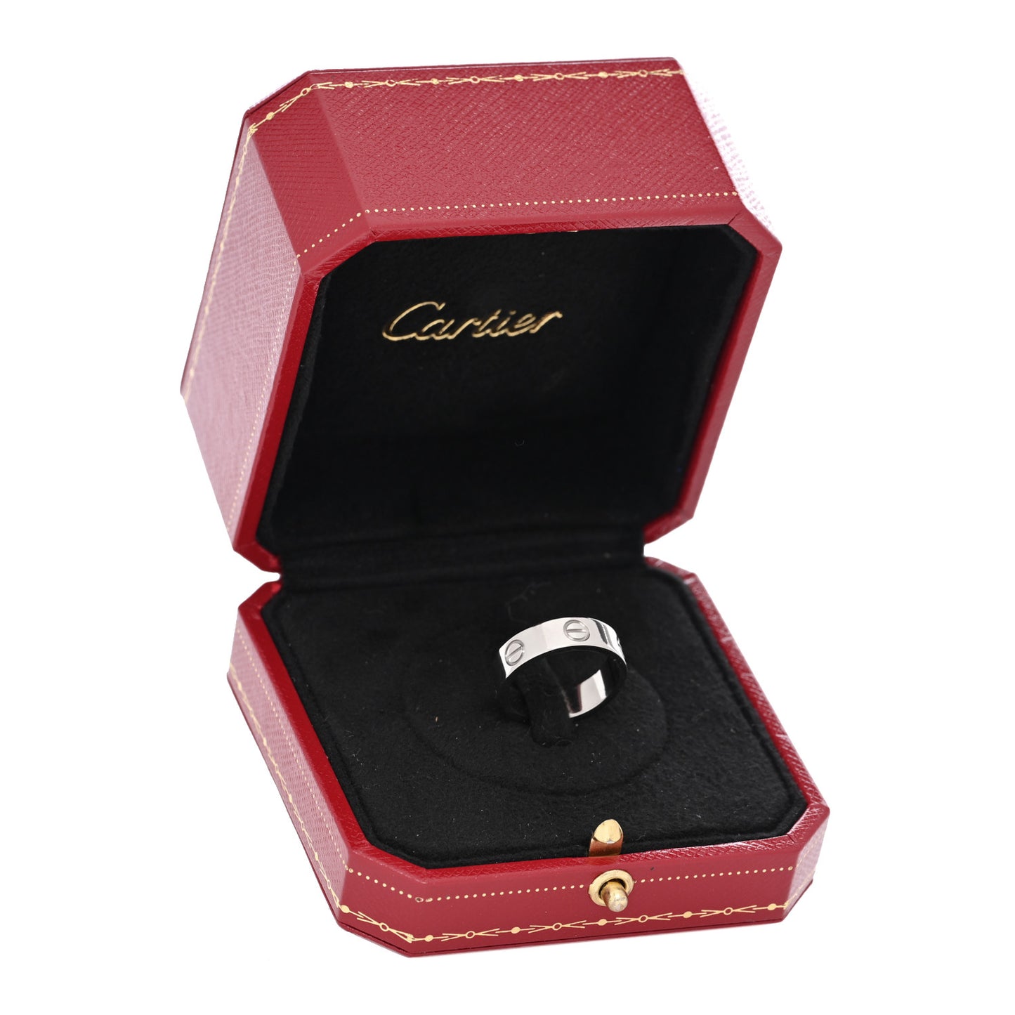 18K White Gold 5.5mm LOVE Ring 52 6