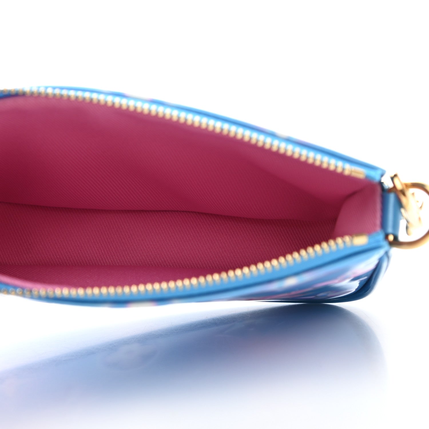 Louis Vuitton Vernis Valentine Mini Pochette Accessories Baby Blue Neon 4 of 6