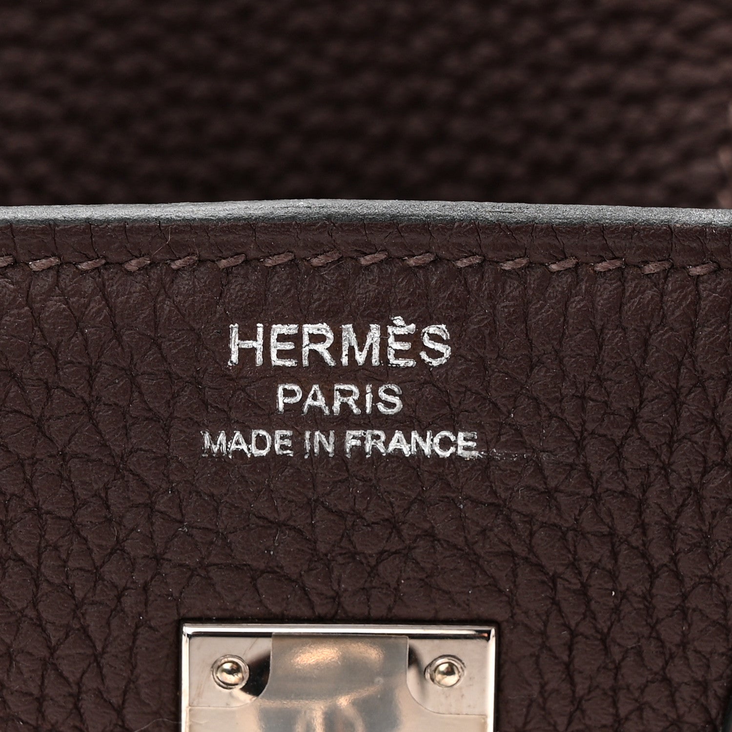 Hermes Togo Birkin 25 Chocolate 6 of 11