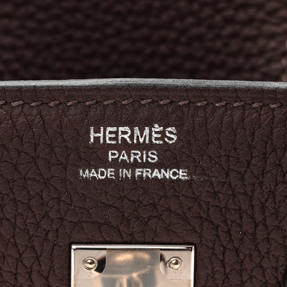 Hermes Togo Birkin 25 Chocolate 6 of 11