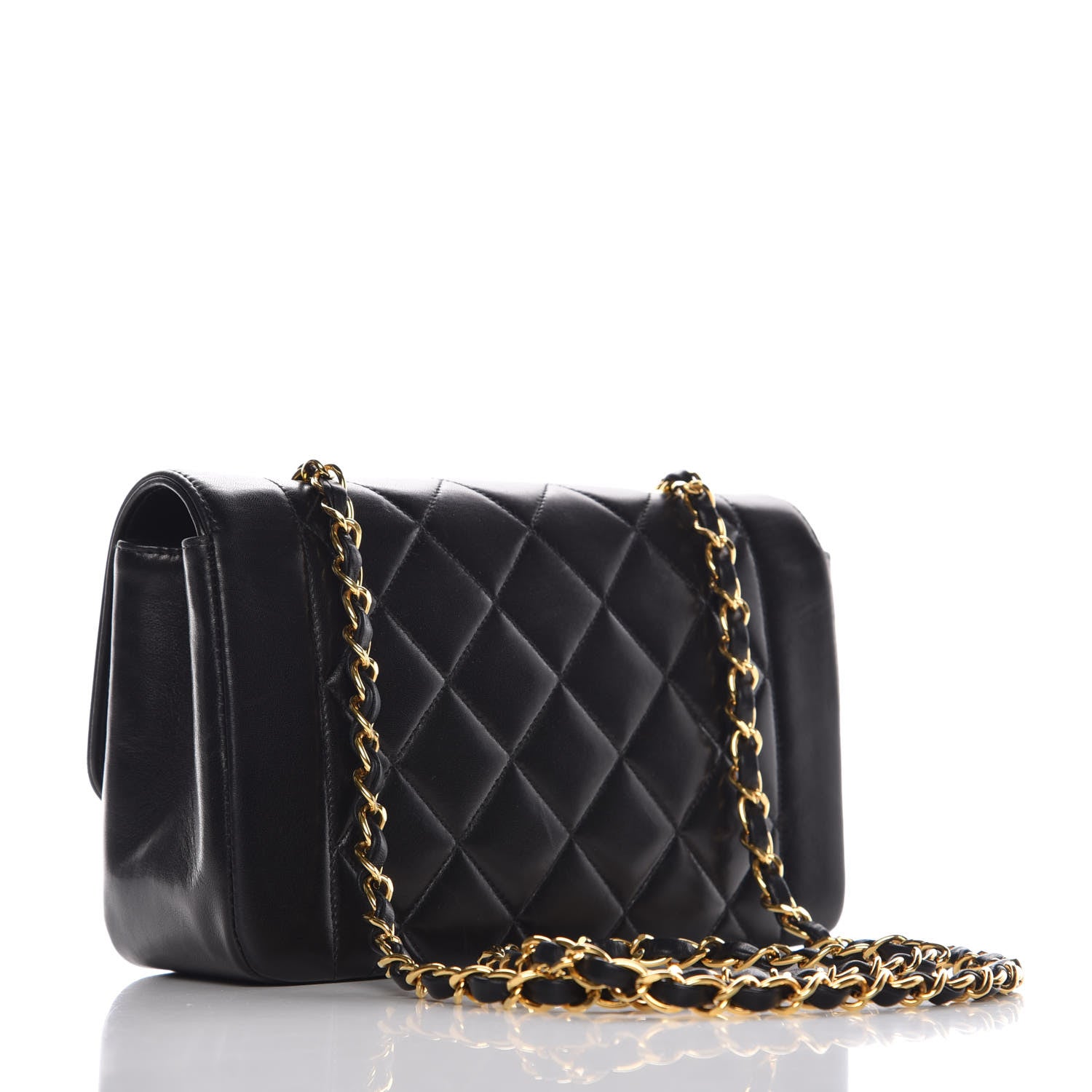 Chanel Lambskin Quilted Small Single Flap Black 3 of 13