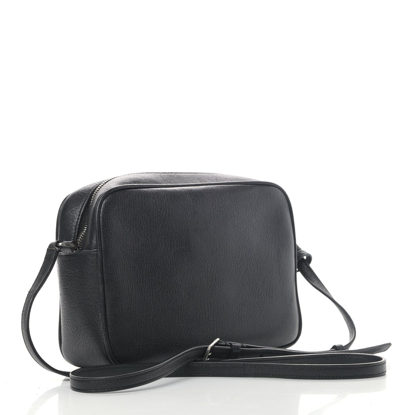Lambskin Monogram Small Lou Camera Bag Black