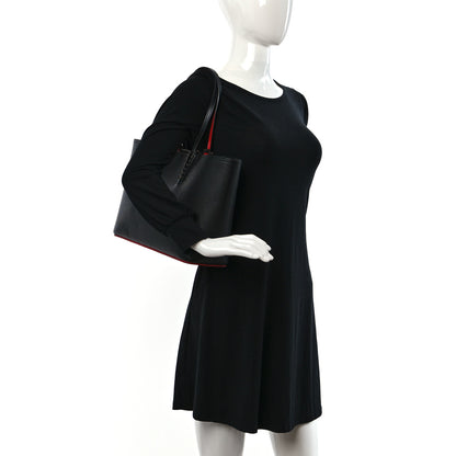 Christian Louboutin Calfskin Empire Spikes Small East West Cabata Tote Black 2 of 10