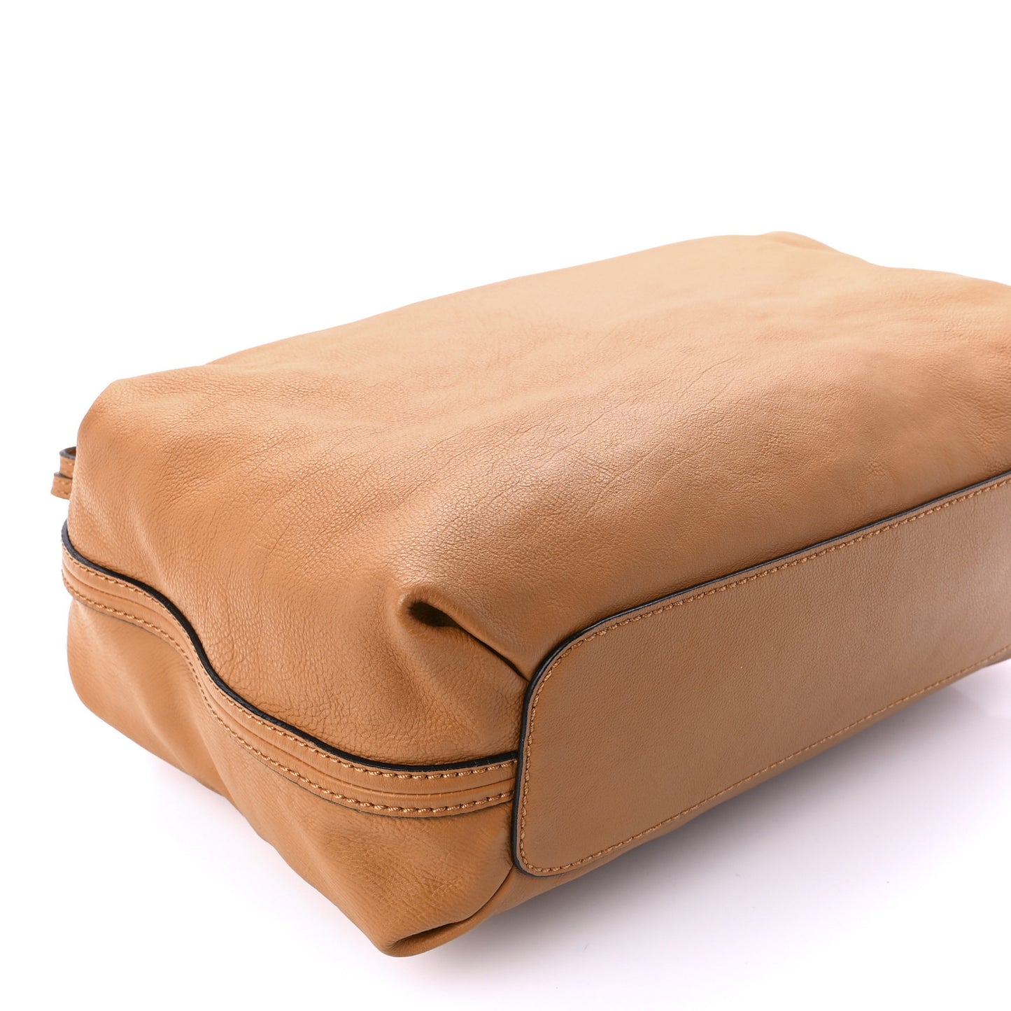 Calfskin Medium Elsie Satchel Caramel