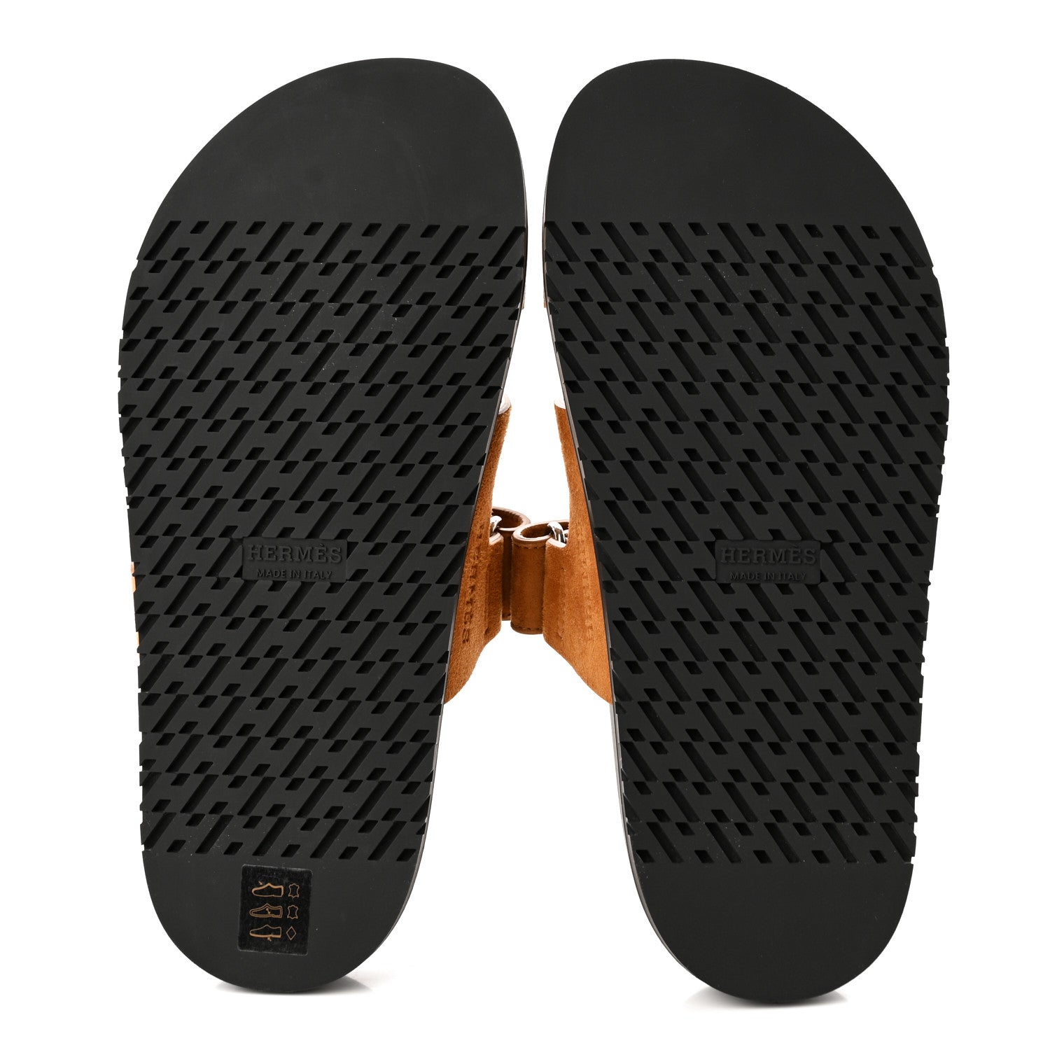 Hermes Suede Goatskin Womens Chypre Sandals 36 Naturel 5 of 9