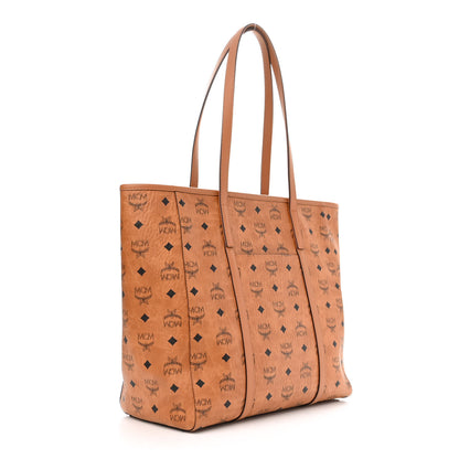 MCM Visetos Toni Shopper Tote Cognac 3 of 10