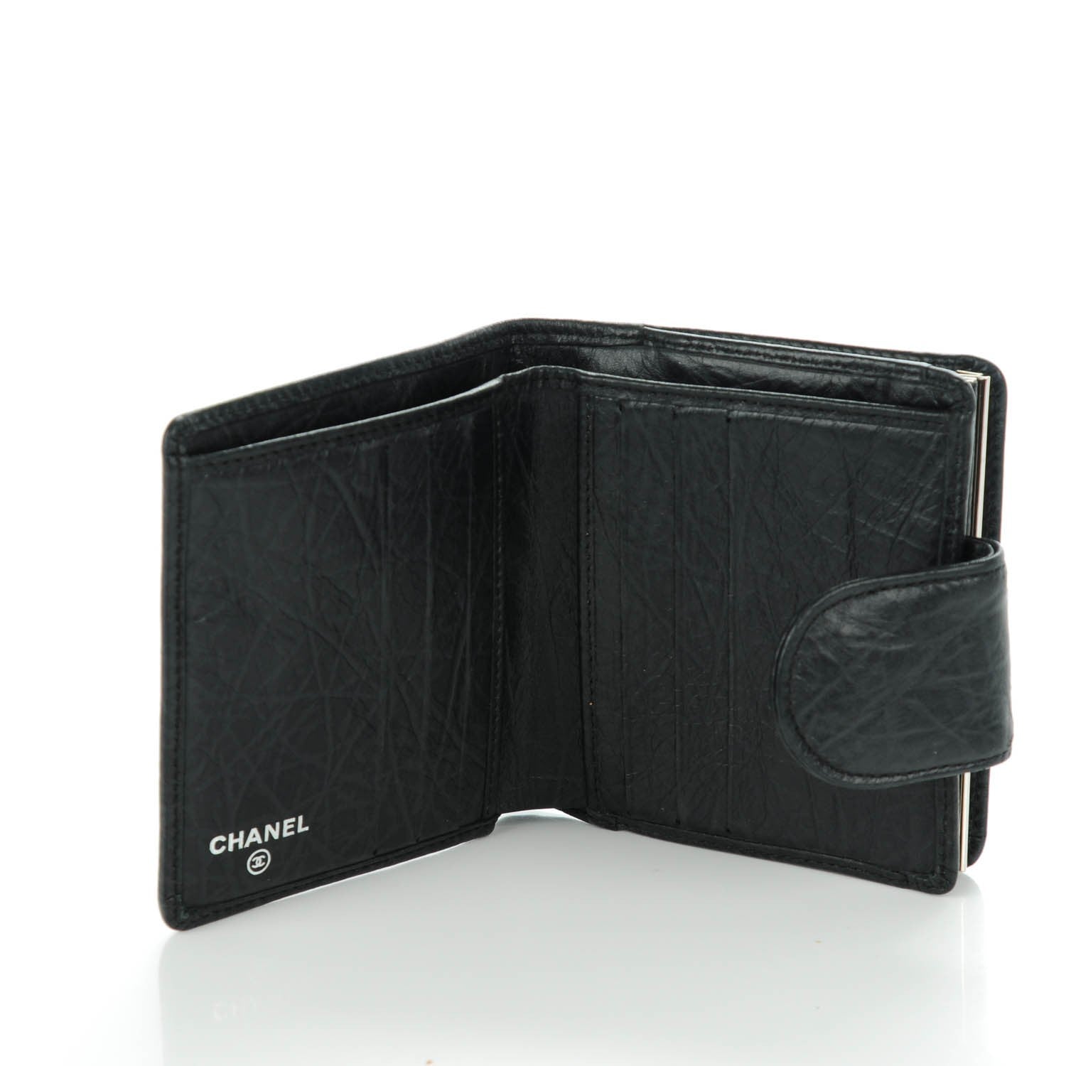Chanel Calfskin Quilted Cambon Bi-Fold Wallet Black 5 of 8
