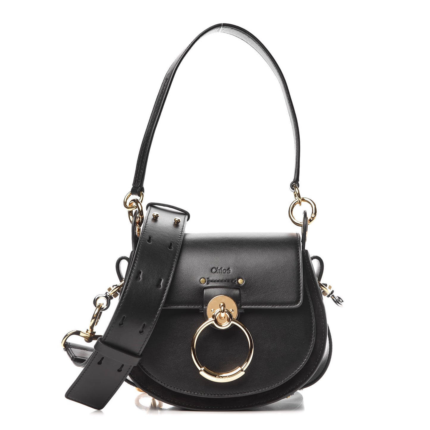 Calfskin Small Tess Bag Black