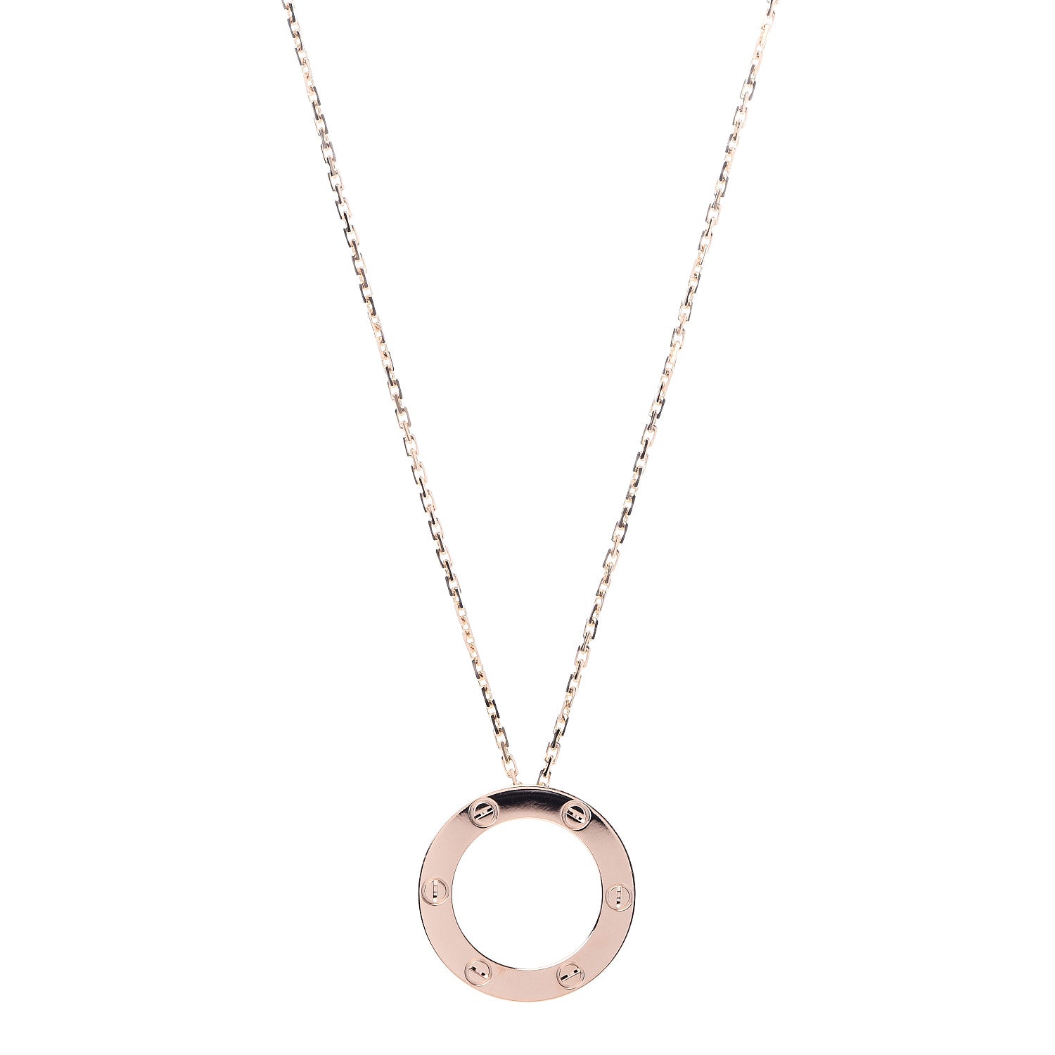 Cartier 18K Pink Gold LOVE Pendant Necklace 1 of 6