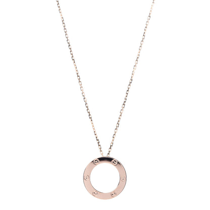 Cartier 18K Pink Gold LOVE Pendant Necklace 1 of 6