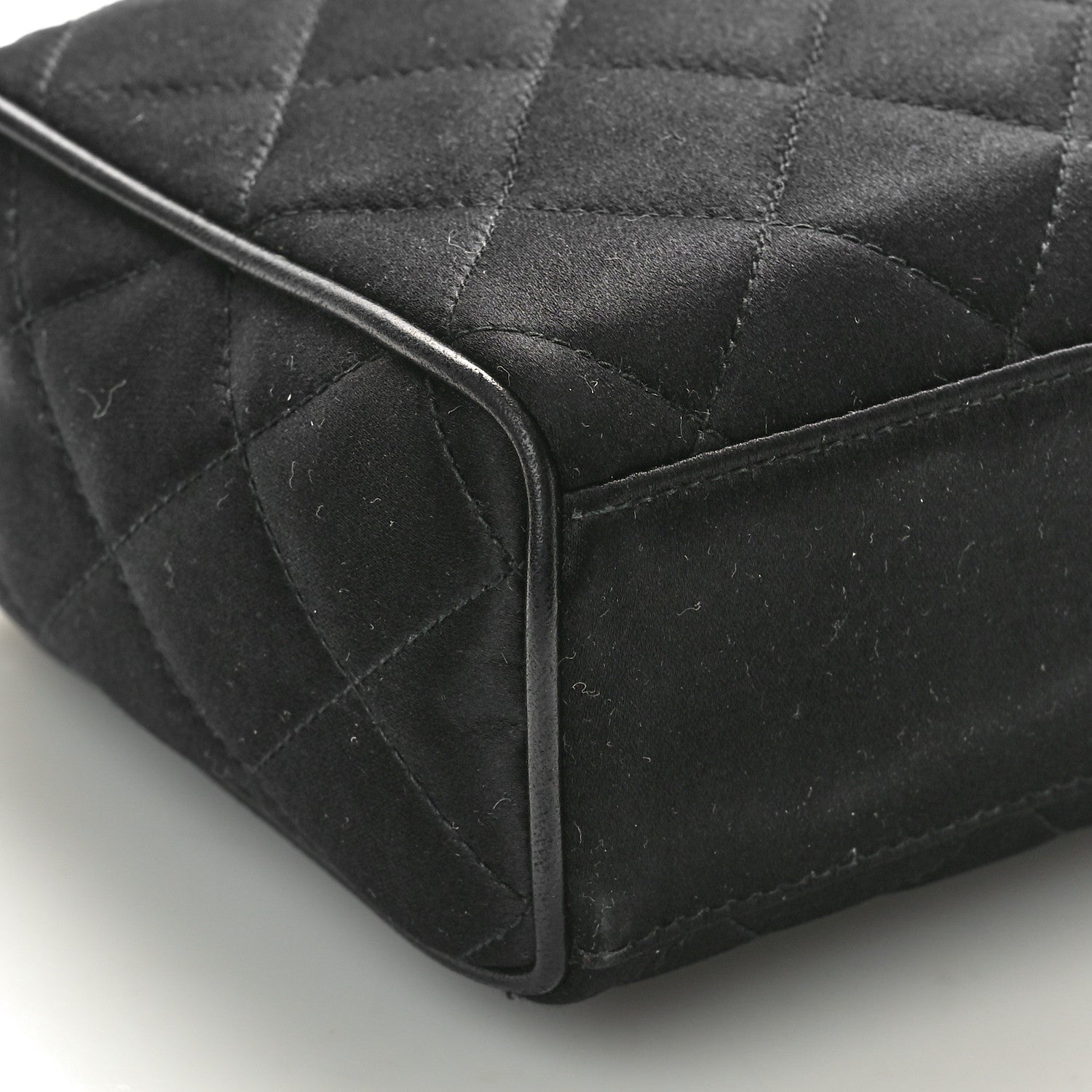 Chanel Satin Quilted Tassel Camera Case Black 9 of 10