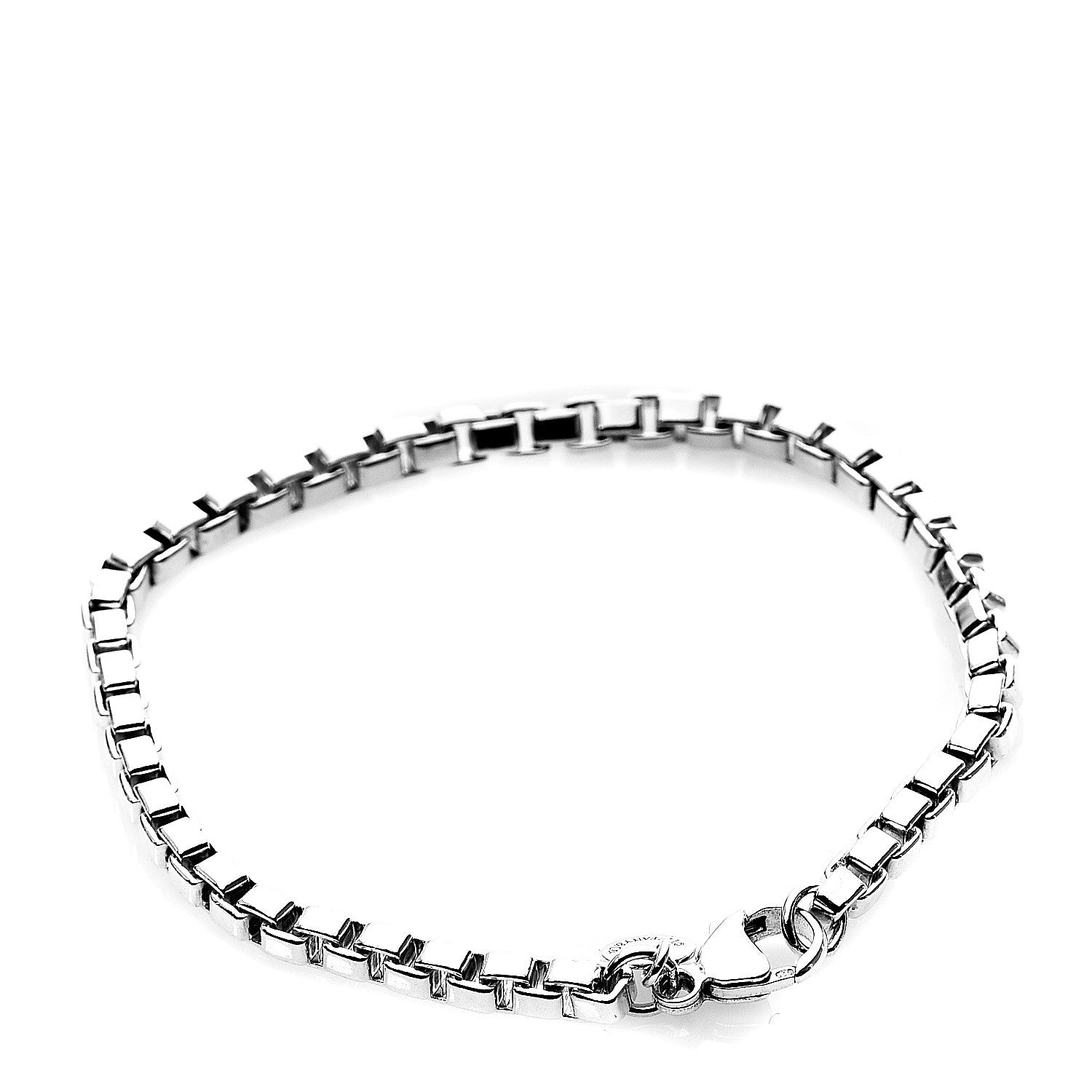 Tiffany Sterling Silver 4mm Venetian Link Bracelet 2 of 4