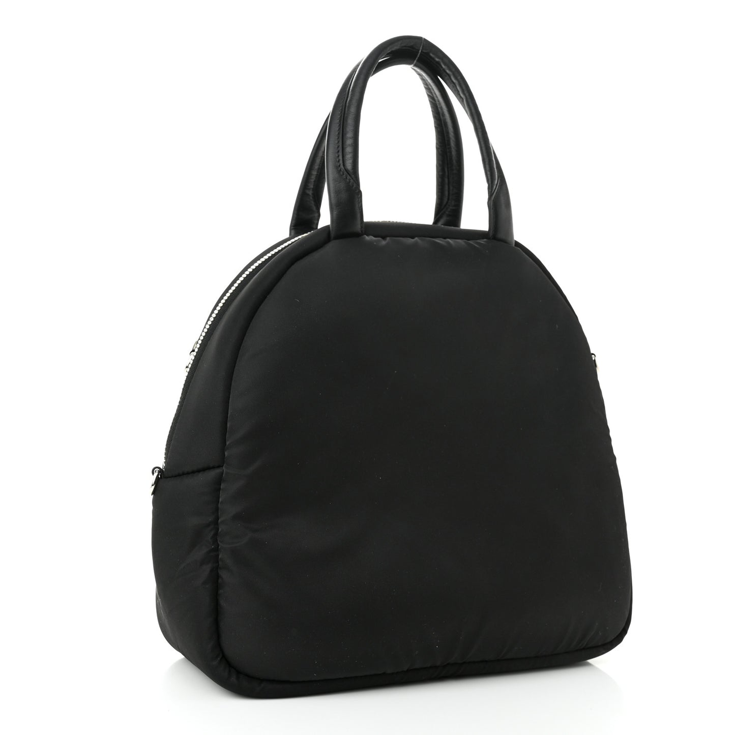 Tessuto Nylon Pocket Cargo Top Handle Bag Black Fuoco