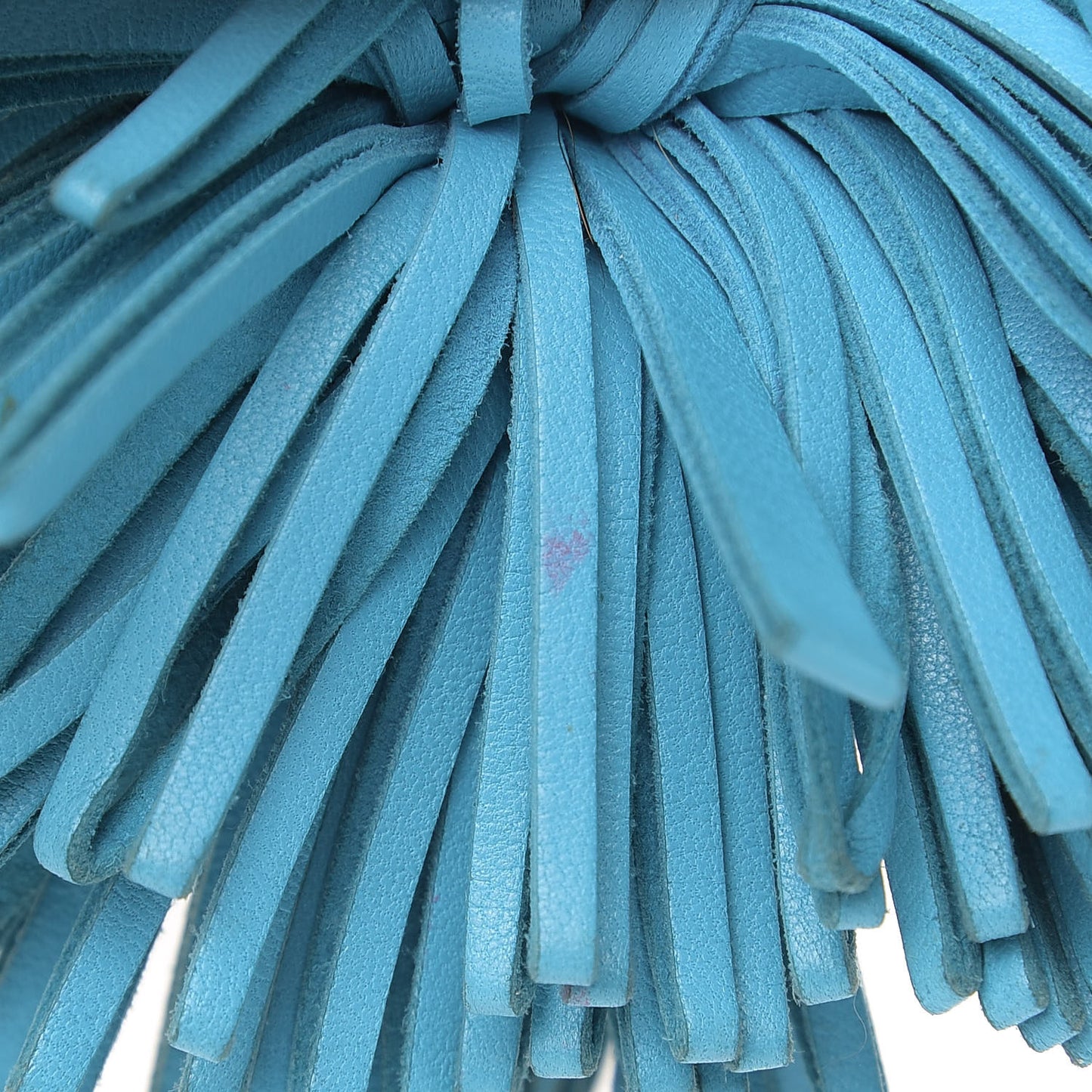 Lambskin Carmen Tassel Key Holder Bleu Azteque