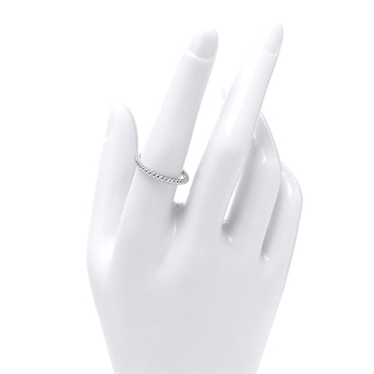 Van Cleef & Arpels 18K White Gold Small Perlee Ring 57 8 2 of 5
