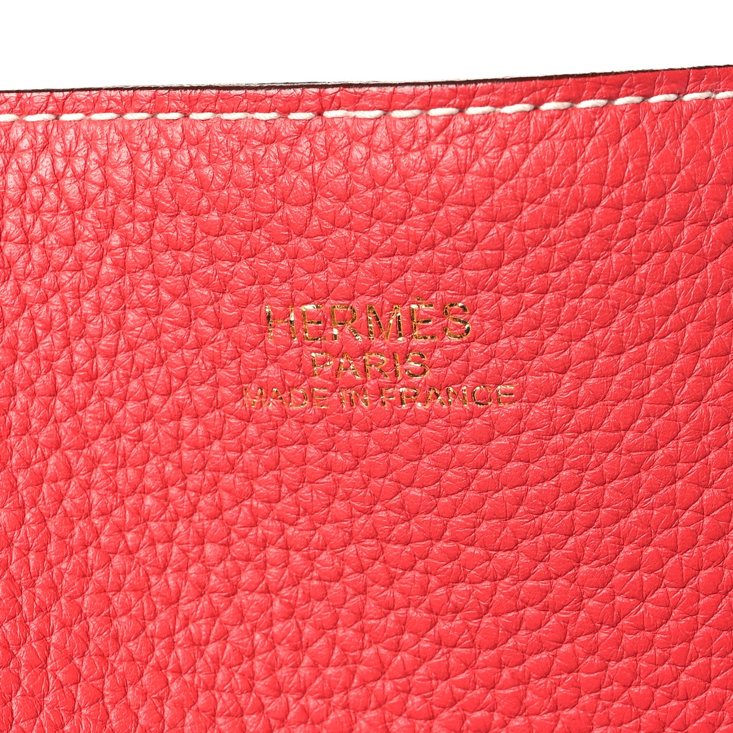 Hermes Taurillon Clemence Double Sens 36 Reversible Tote Rubis Bougainvillea 6 of 13