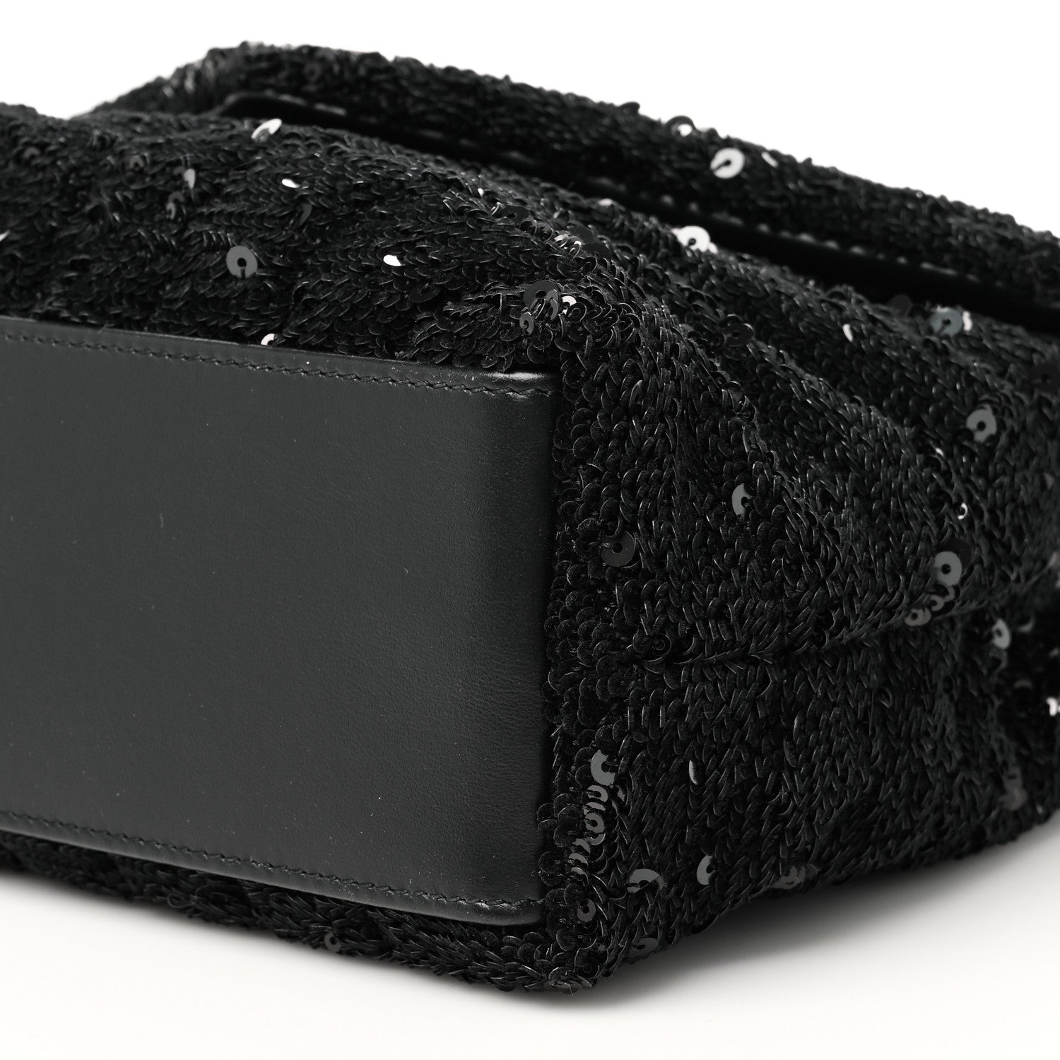 Saint Laurent Sequin Y Quilted Monogram Small Loulou Chain Satchel Black 10 of 10