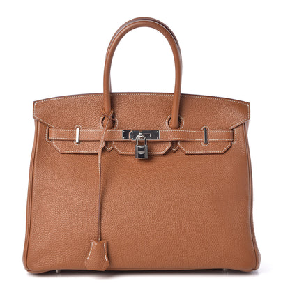 Hermes Togo Birkin 35 Gold 1 of 34